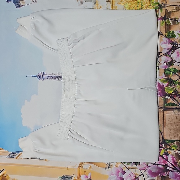 Joie White Mariner Crepe Trousers High Waist Pants Size Large - Picture 3 of 6